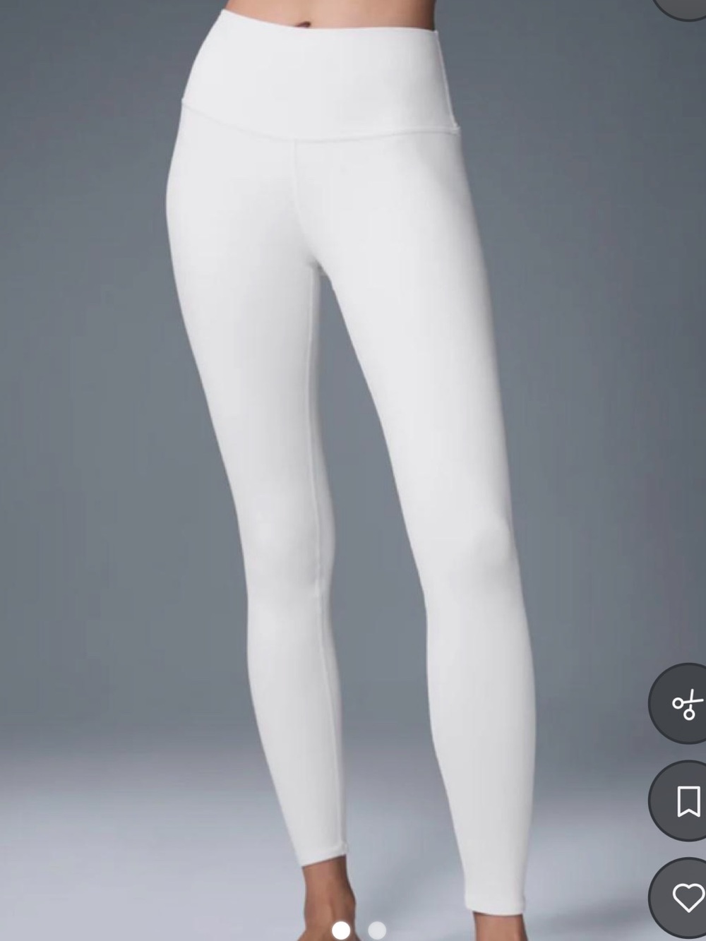 Alo High-Waist Airbrush Leggings in Ivory